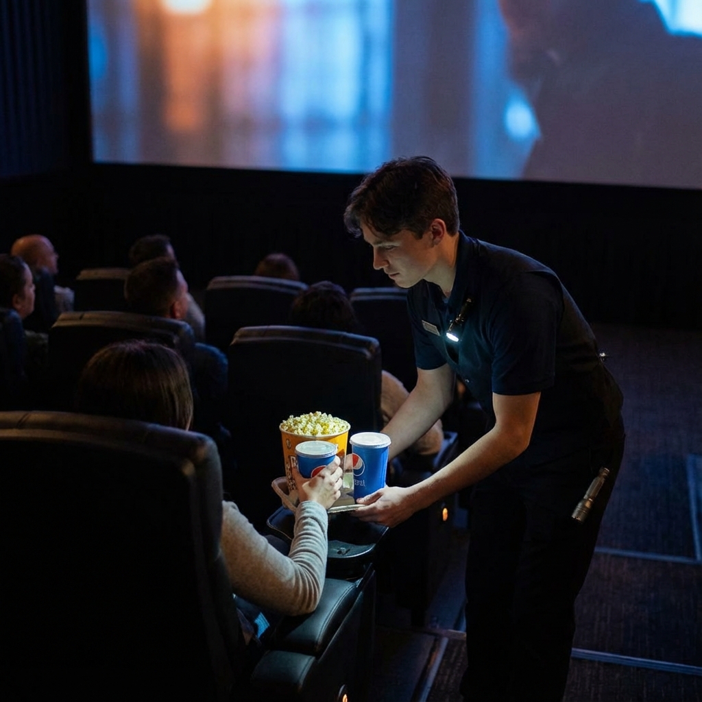 Staff delivering snacks